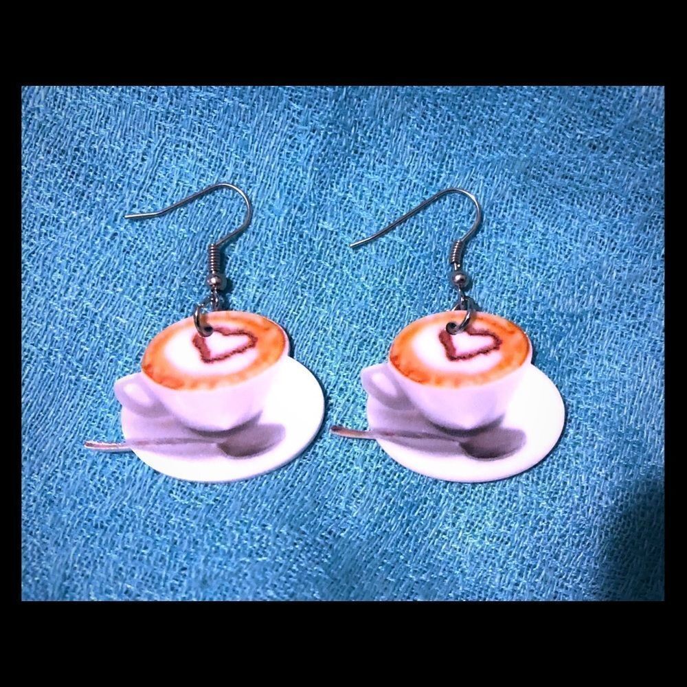 3/$25 Coffee Cup Earrings